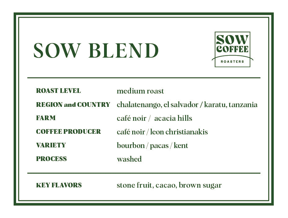 SOW BLEND ソーブレンド 中煎り 150g